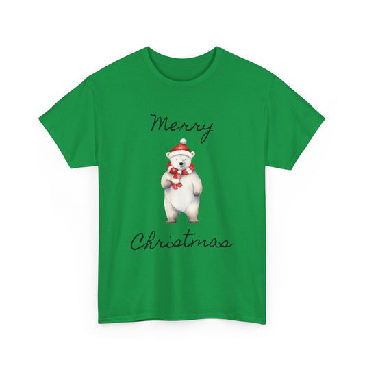 Christmas Bear Unisex Heavy Cotton Tee