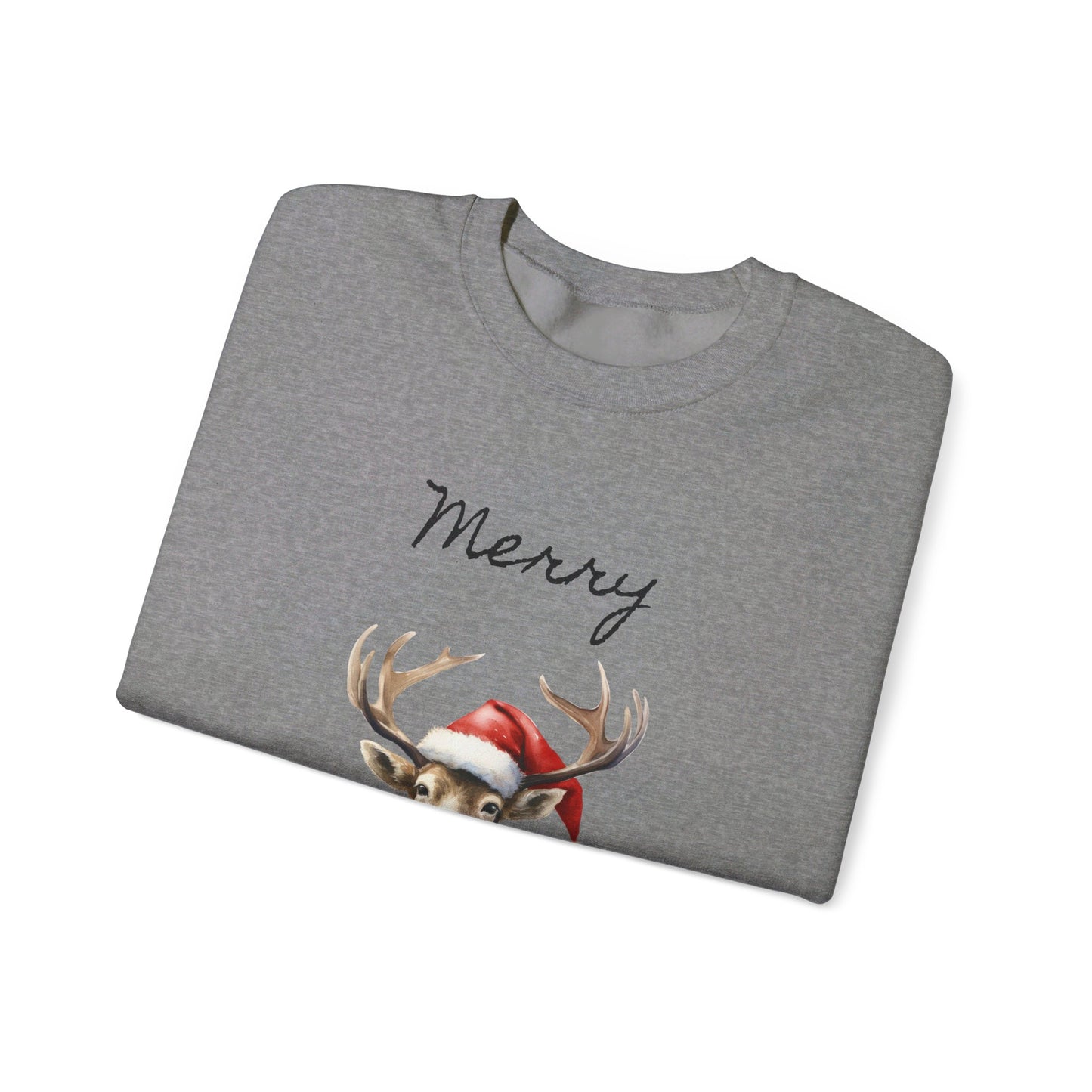 Christmas Deer Unisex Heavy Blend™ Crewneck Sweatshirt