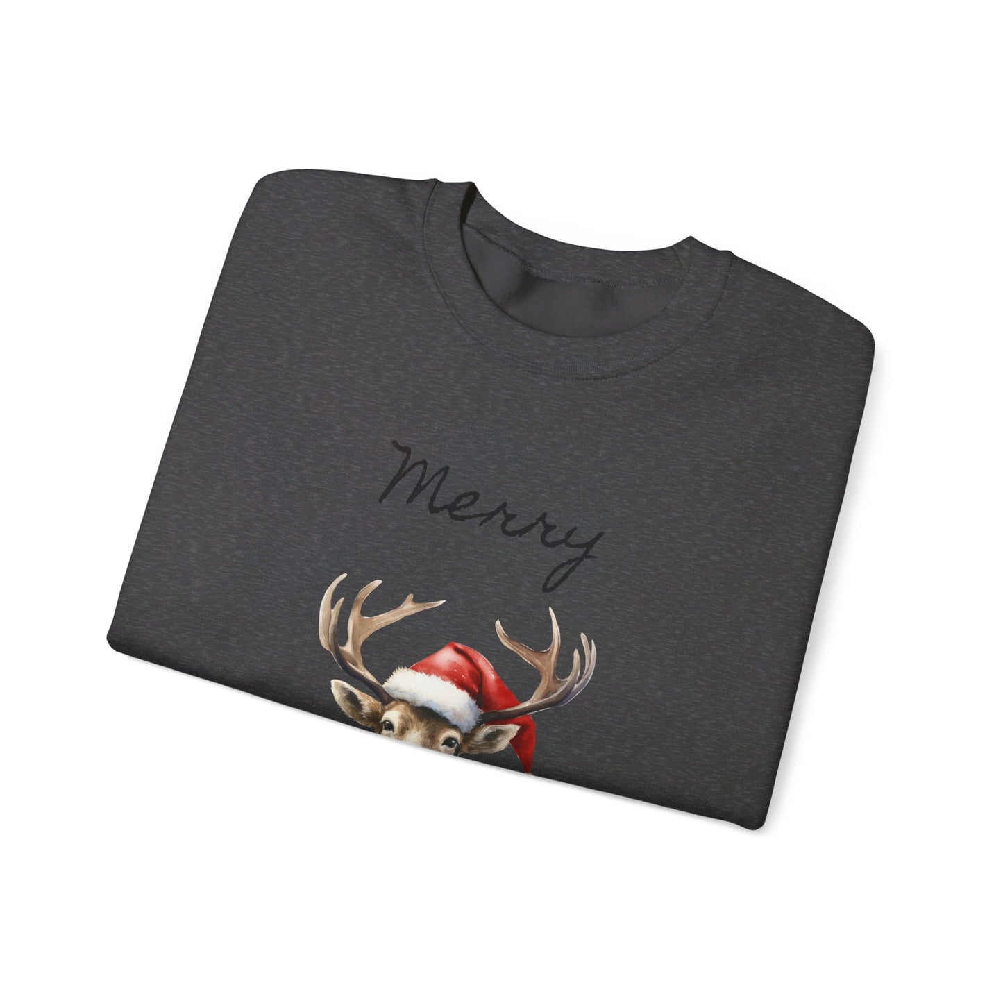 Christmas Deer Unisex Heavy Blend™ Crewneck Sweatshirt