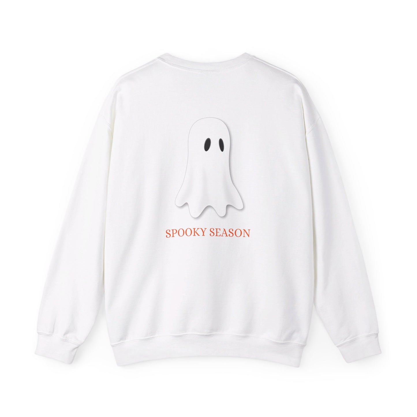 Sudadera unisex de cuello redondo y mezcla pesada de Halloween Ghost