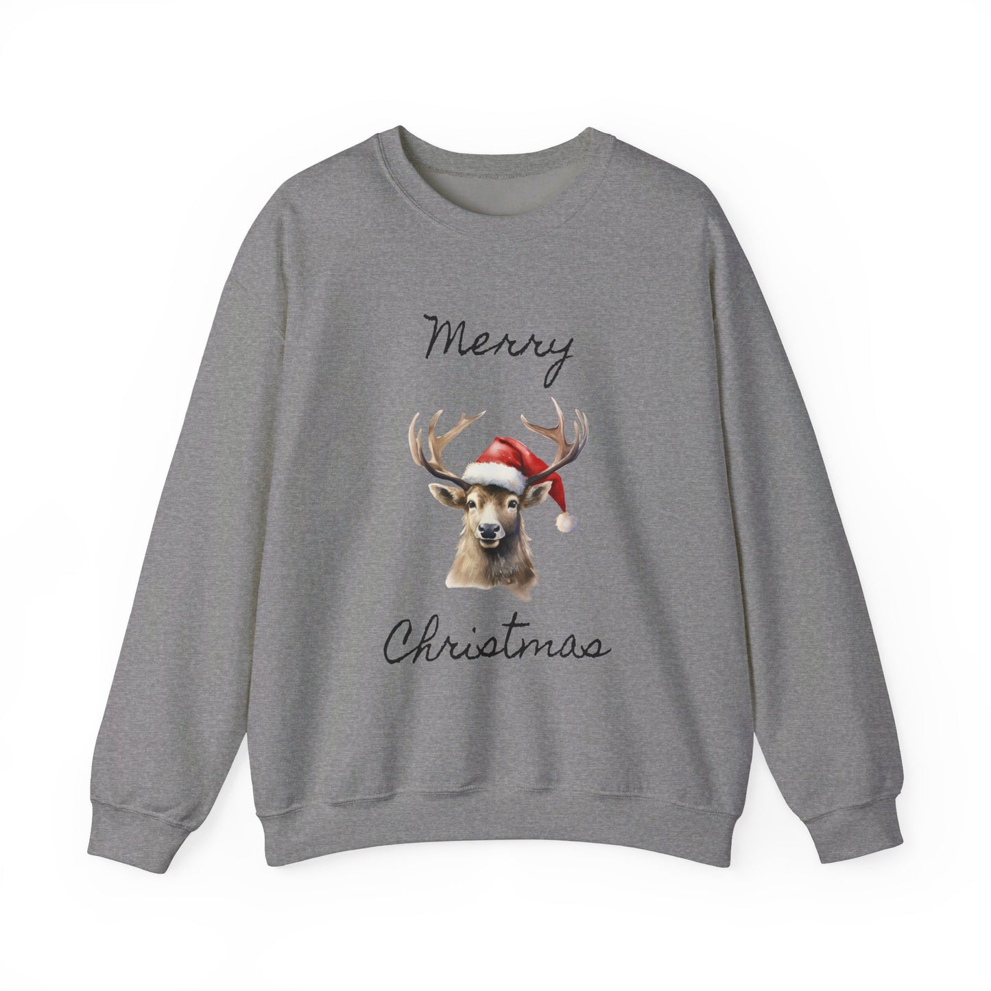 Christmas Deer Unisex Heavy Blend™ Crewneck Sweatshirt