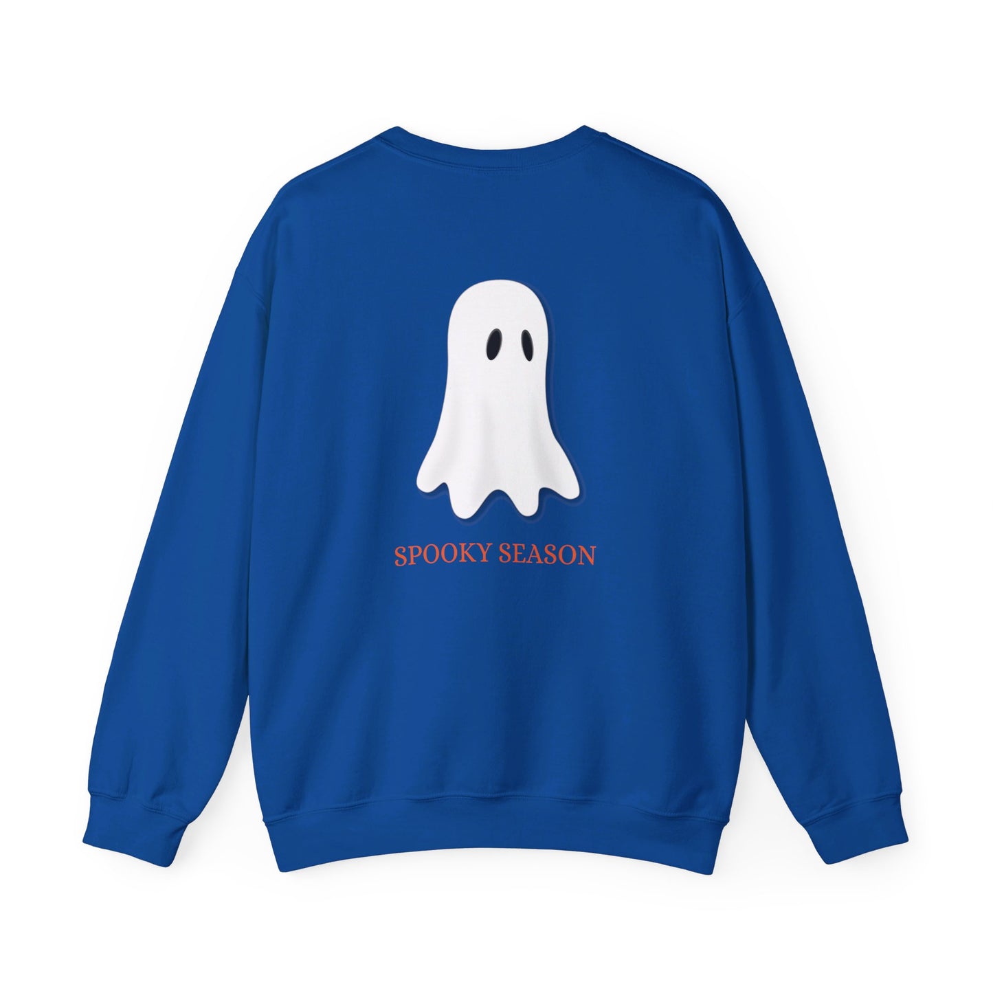 Sudadera unisex de cuello redondo y mezcla pesada de Halloween Ghost