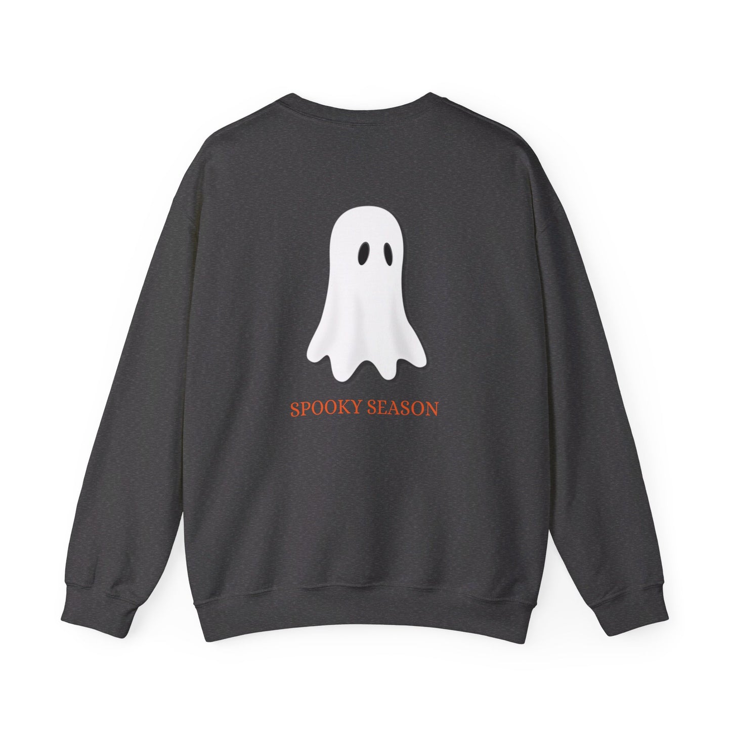 Sudadera unisex de cuello redondo y mezcla pesada de Halloween Ghost