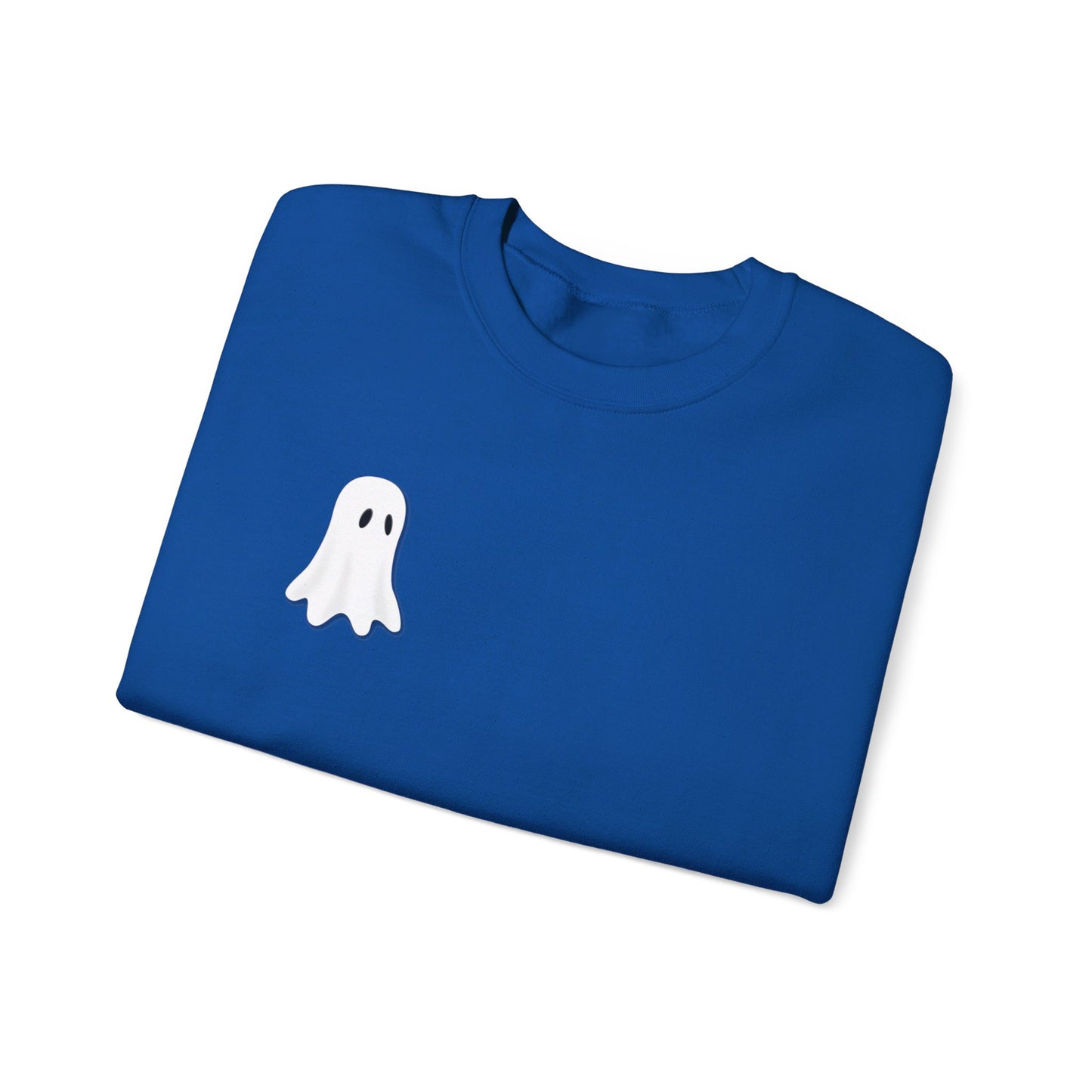 Sudadera unisex de cuello redondo y mezcla pesada de Halloween Ghost