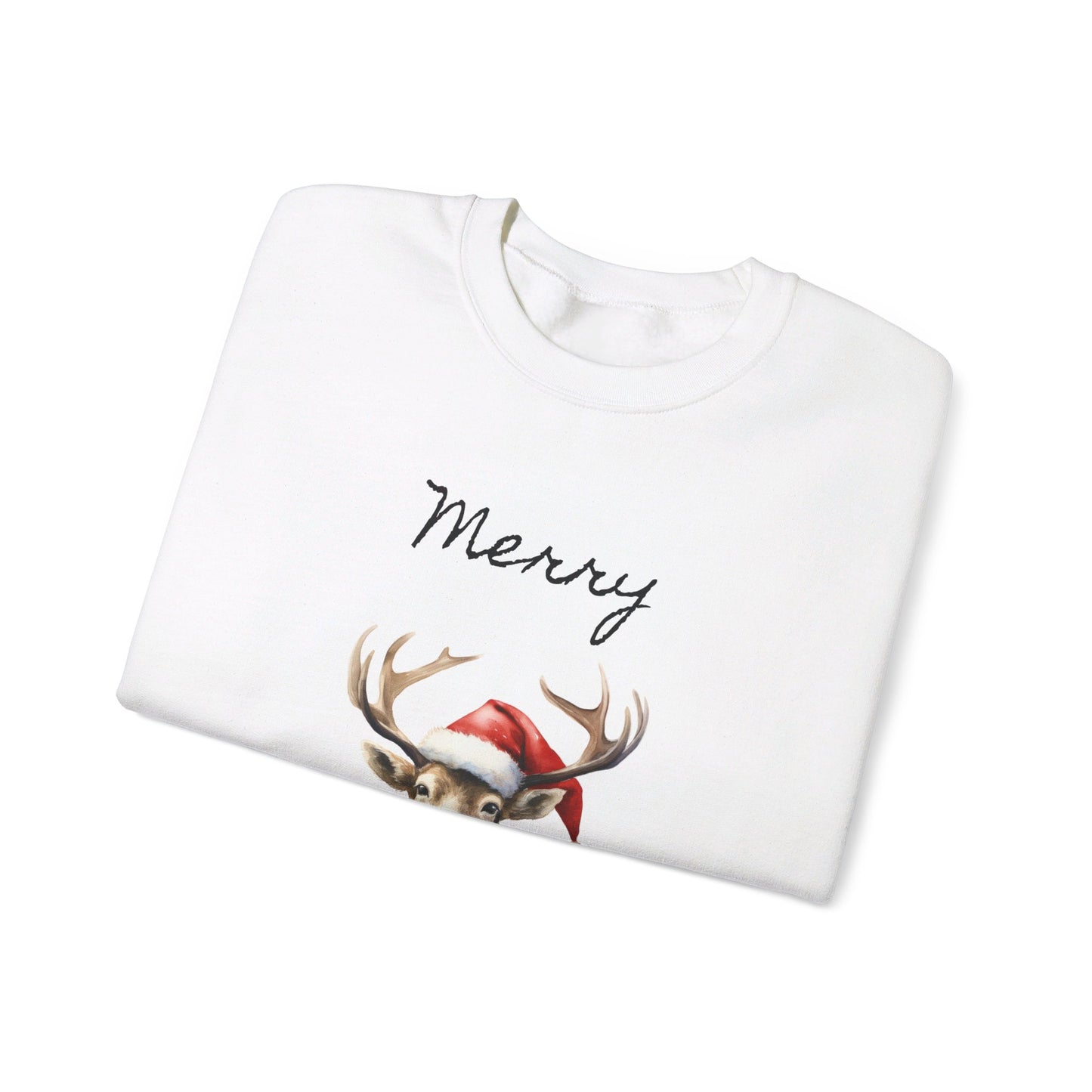 Christmas Deer Unisex Heavy Blend™ Crewneck Sweatshirt